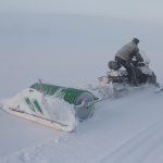 Langlauf-Loipe am Flugplatz Fichtelbrunn gespurt