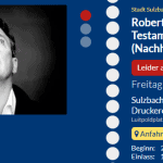 Verschiebung von Robert Palfrader: Testament auf den 29.05.2026