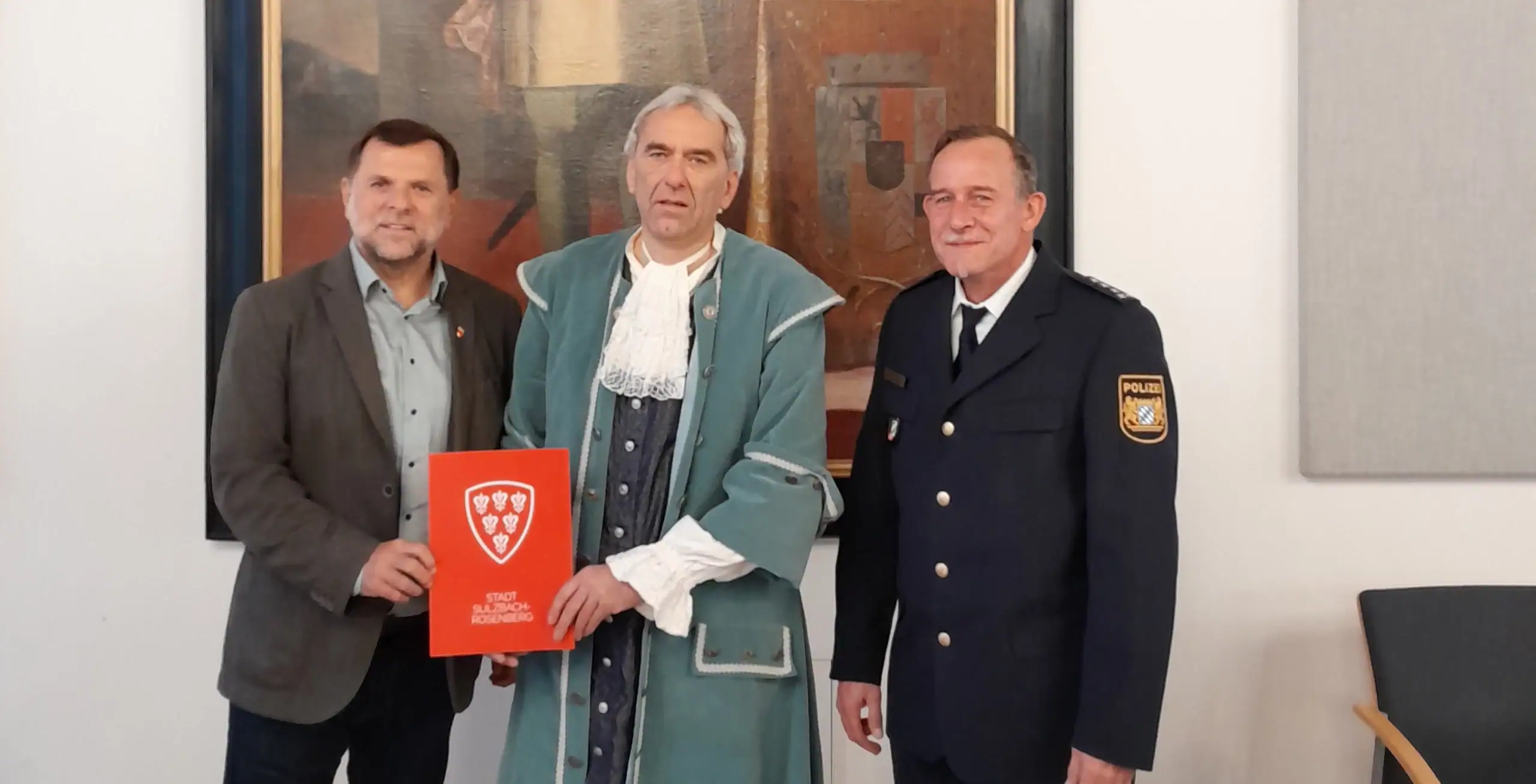 Ehrung des langjährigen Stadtführers und Knorr-von-Rosenroth-Darstellers Günter Haller
