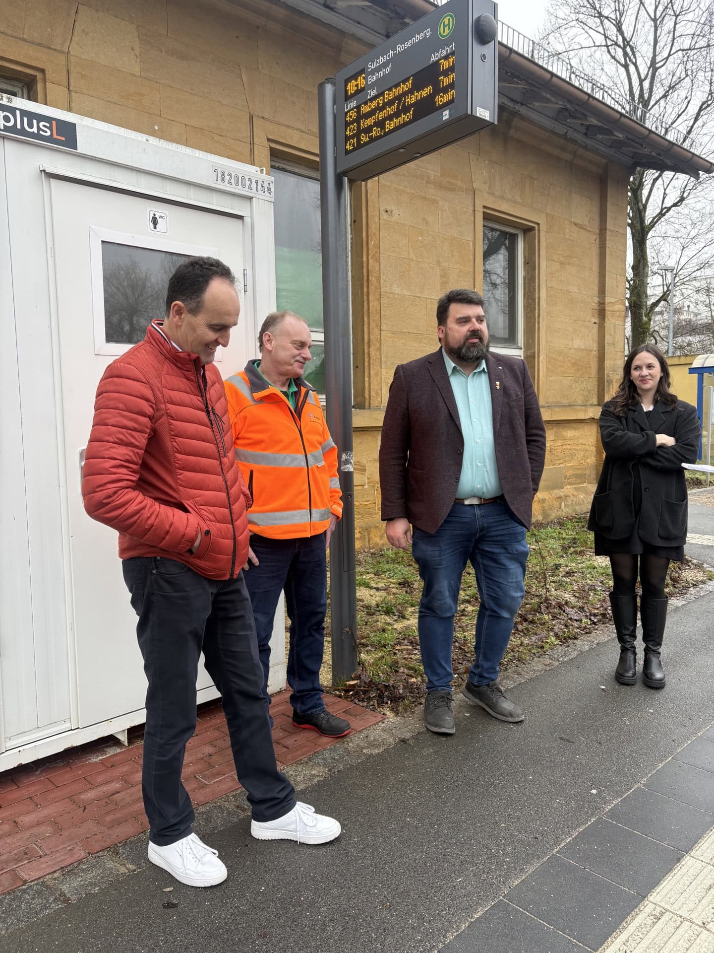 Eröffnung der WC-Container am Bahnhof in Sulzbach-Rosenberg