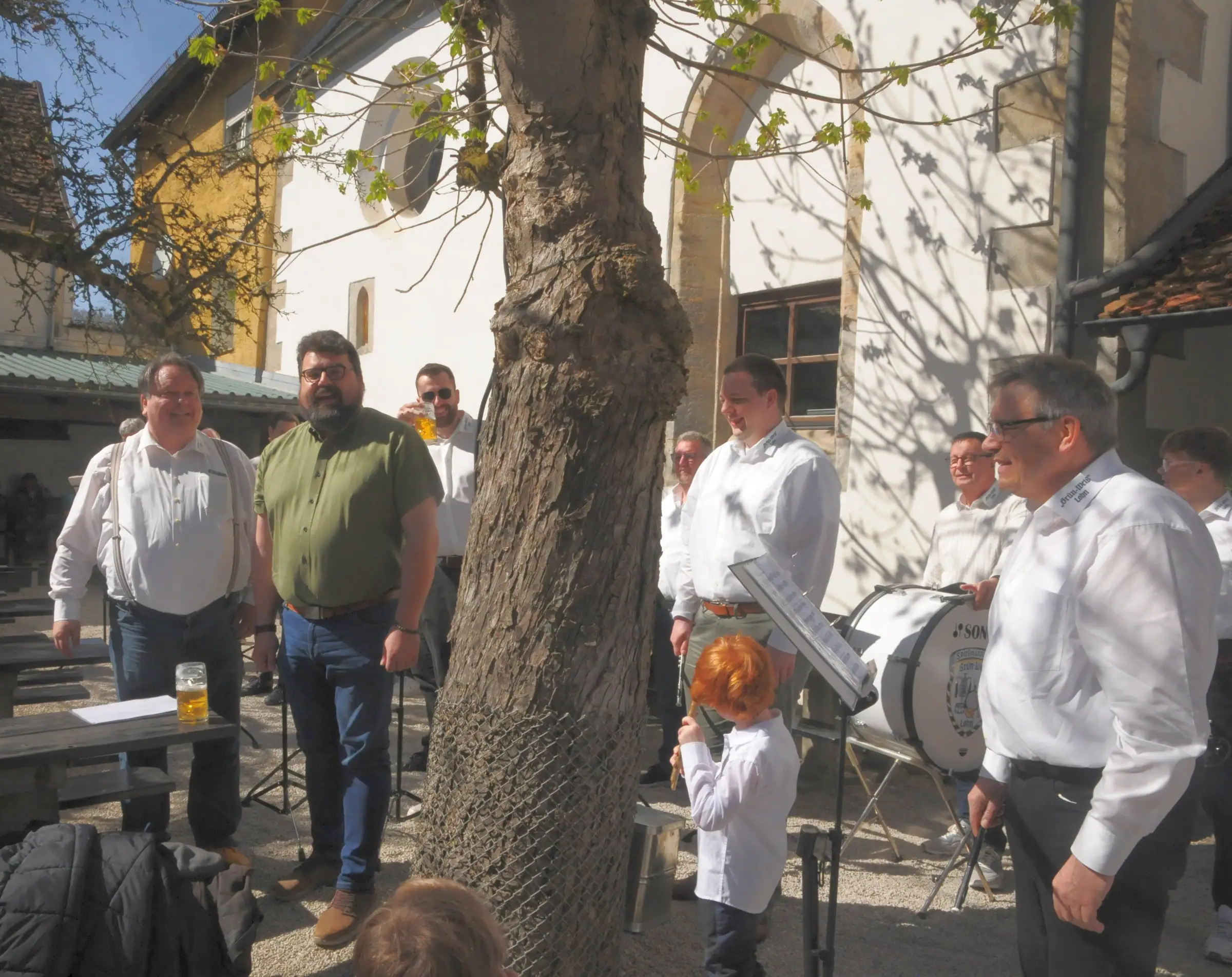 Besuch des Spielmannszugs „Grün-Weiß Lohn“ in Sulzbach-Rosenberg